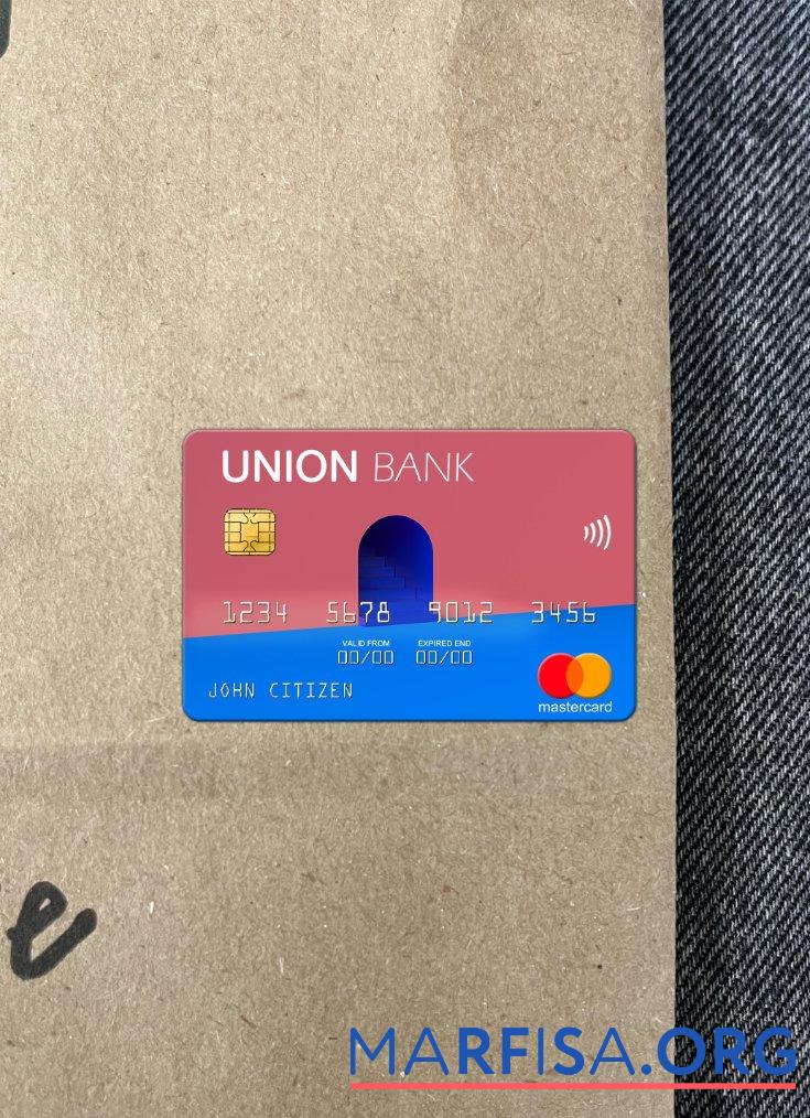 Downloadable Albania Union Bank mastercard photolook front sample